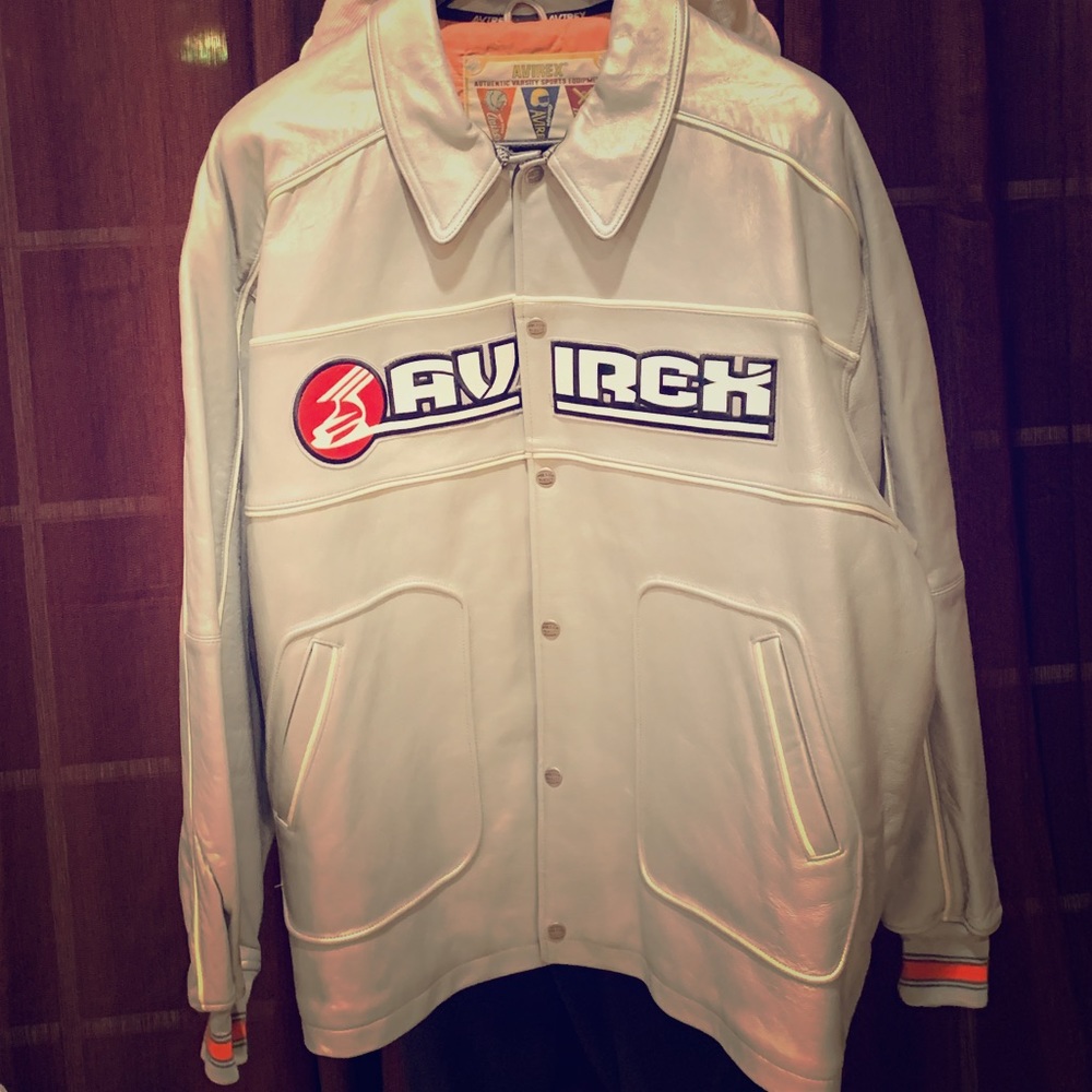Silver Leather Avirex 5X JacketAmazing condition